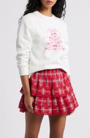 LoveShackFancy Tiered Ruffle Miniskirt