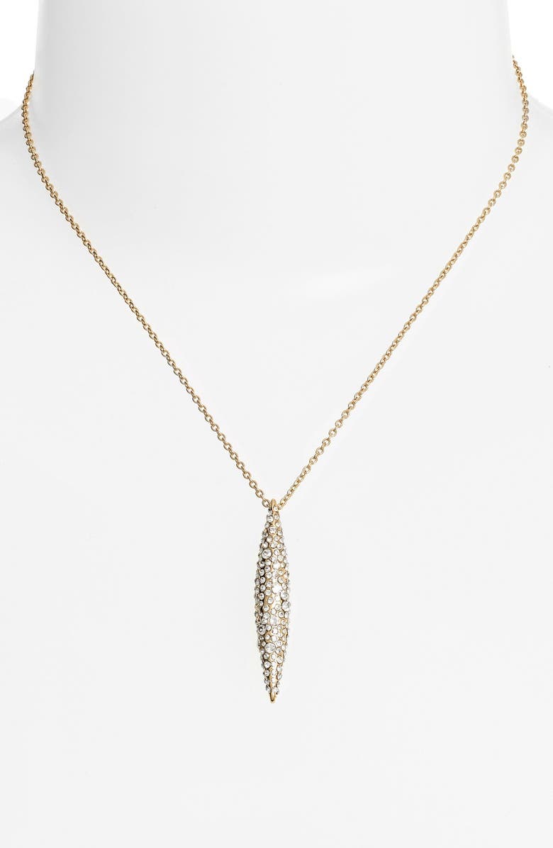 Alexis Bittar 'Miss Havisham' Crystal Encrusted Spear Pendant Necklace, Alternate, color, 