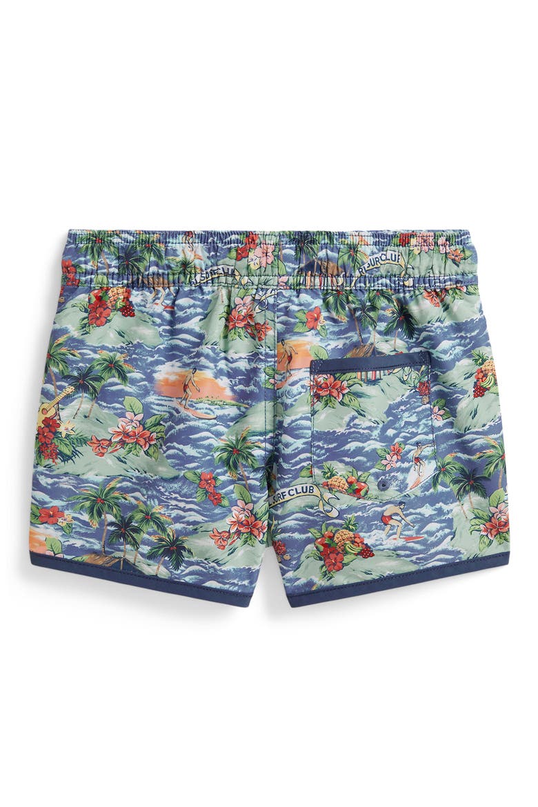 Kids' Swim Trunks, Alternate, color, POLO SURF SCENIC PRINT
