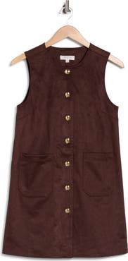 Habitual Faux Suede Shift Dress