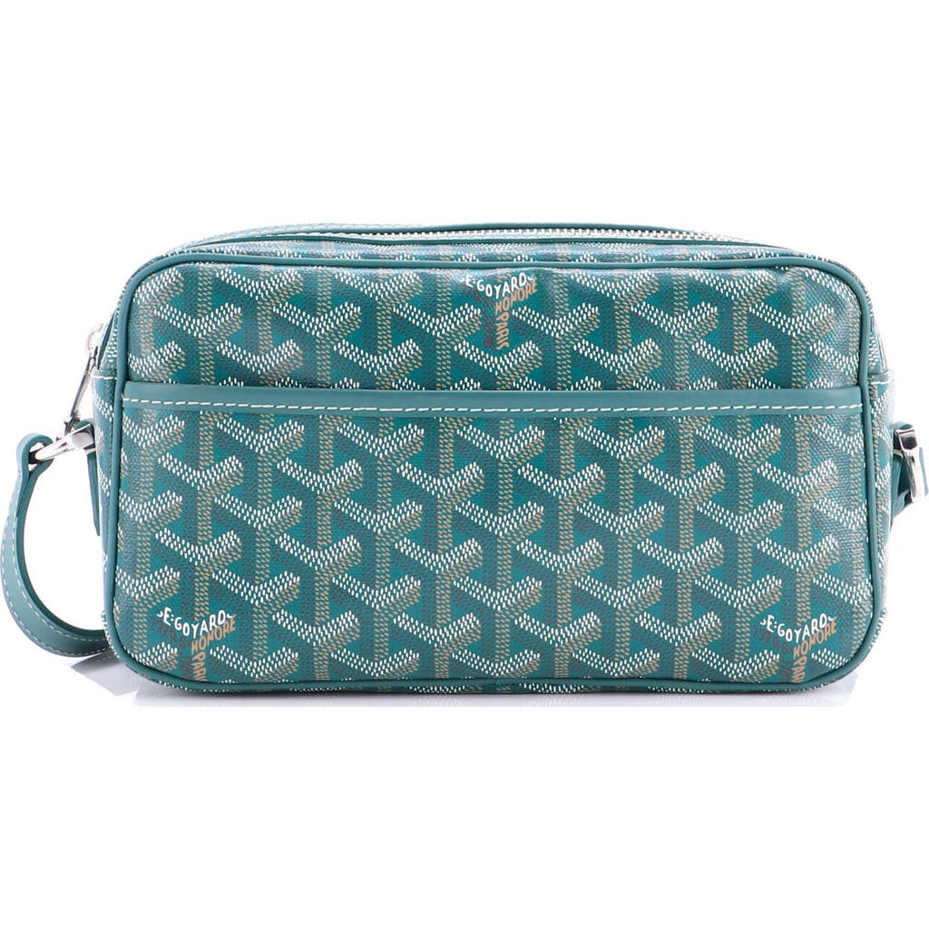 Pre-owned Goyard Goyard Cap Vert Bag Coated Canvas In Green