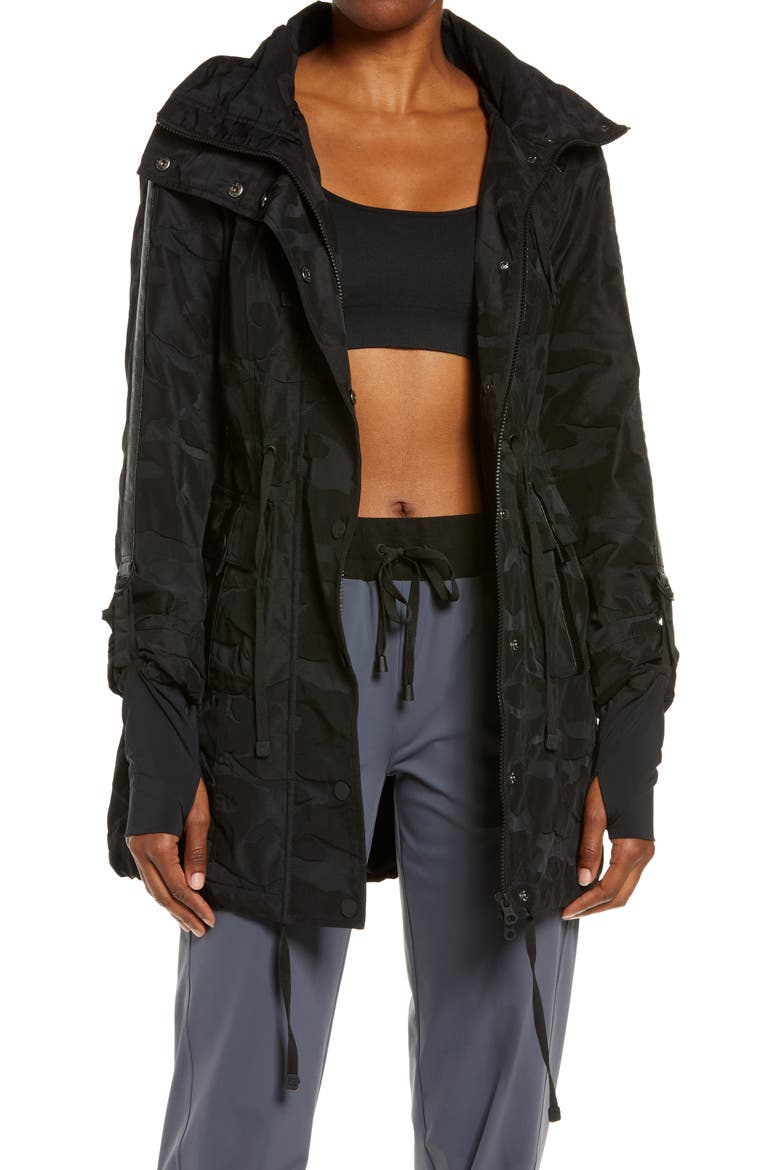 Camo Hooded Anorak, Main, color, BLACK CAMO