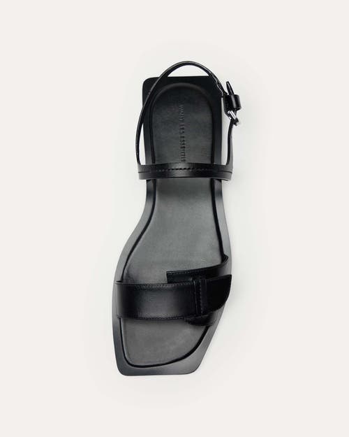 Shop Want Les Essentiels De La Vie Want Les Essentiels Holton Smooth Leather Flat Sandal In Black