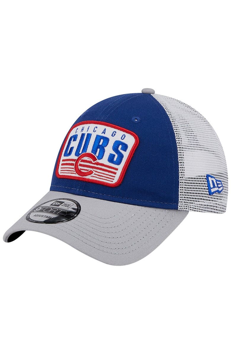 New Era Men's New Era Royal Chicago Cubs Two-Tone Patch 9FORTY Snapback Hat, Main, color, 