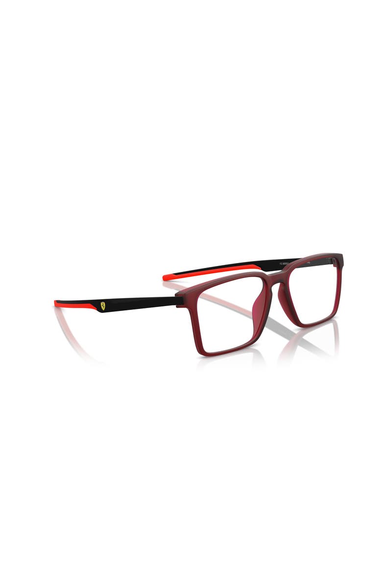 54mm Rectangle optical glasses, Alternate, color, Red