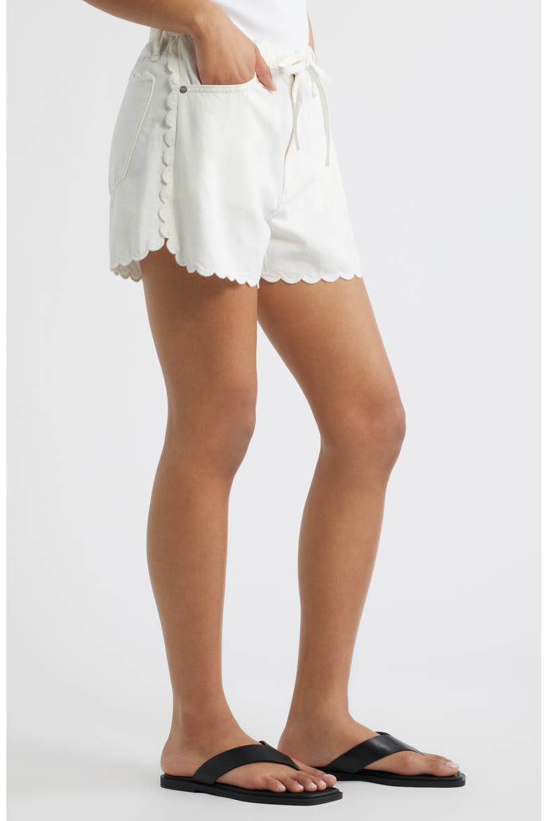 Ultra Featherweight Nolan Drawstring Denim Shorts, Alternate, color, WHITE SCALLOP