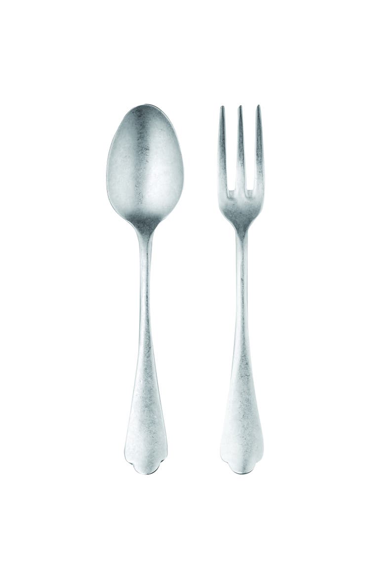 Dolce Vita Serving Set - 2 Pieces, Main, color, Pewter Silver