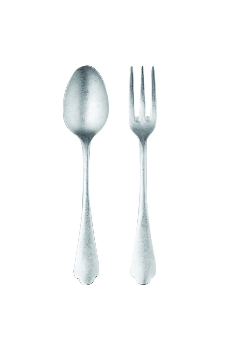 Mepra Dolce Vita Serving Set - 2 Pieces, Main, color, Pewter Silver