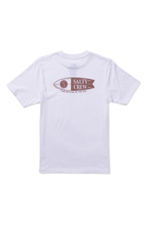 Salty Crew Kids' Sharper Cotton Graphic T-shirt In White