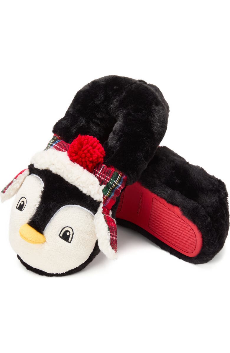 DEARFOAMS Animal Closed Back Slipper, Alternate, color, Black