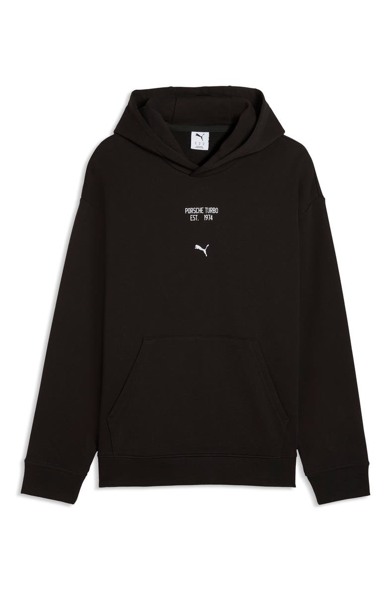PUMA Porsche League Graphic Hoodie, Main, color, Puma Black