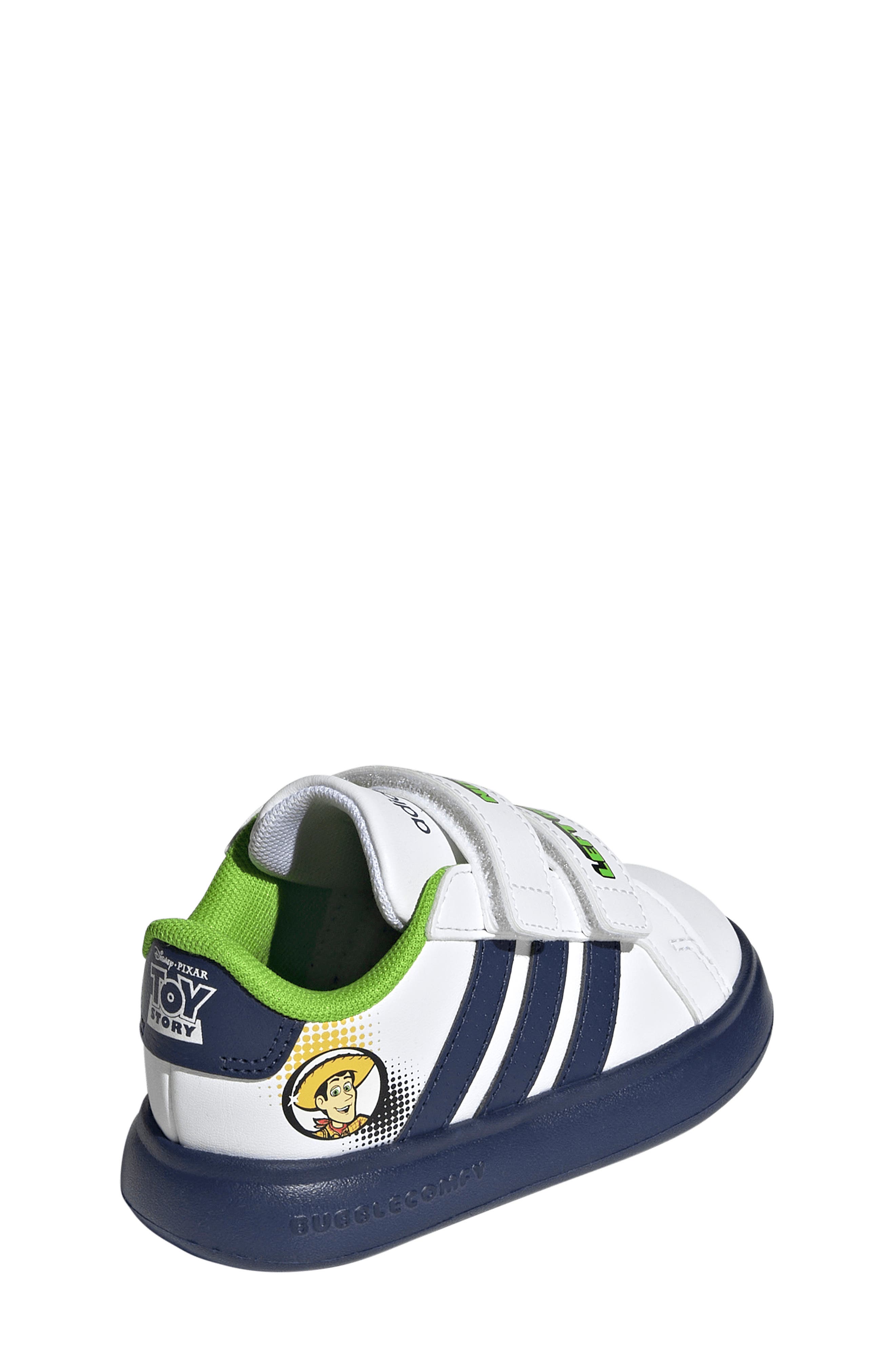 Lightorama Grand Court Sneaker, Alternate, color, WHITE/ DARK BLUE/ OFF WHITE