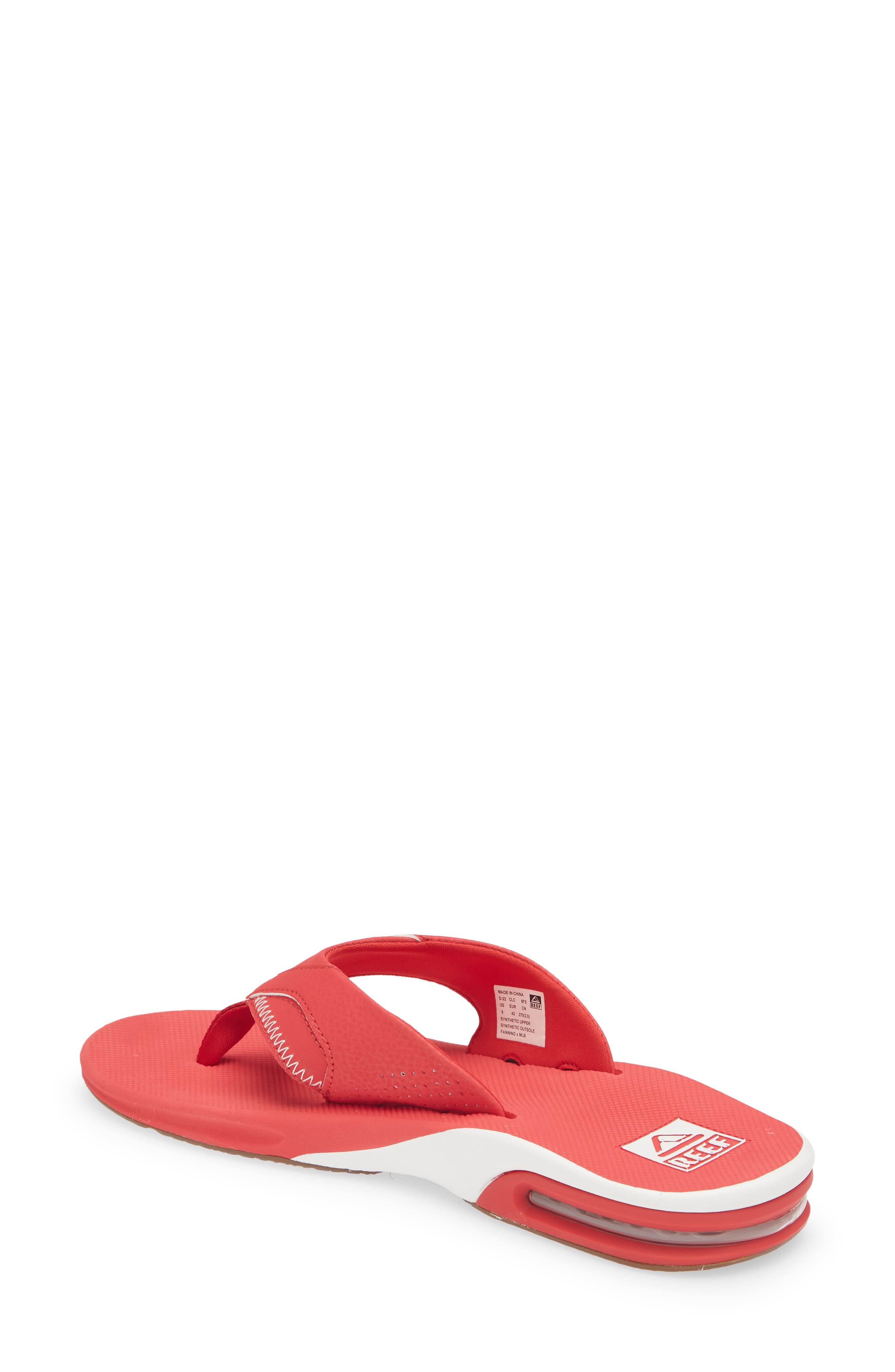 Reef Men's REEF St. Louis Cardinals Fanning Bottle Opener Sandals, Alternate, color, Cardinals