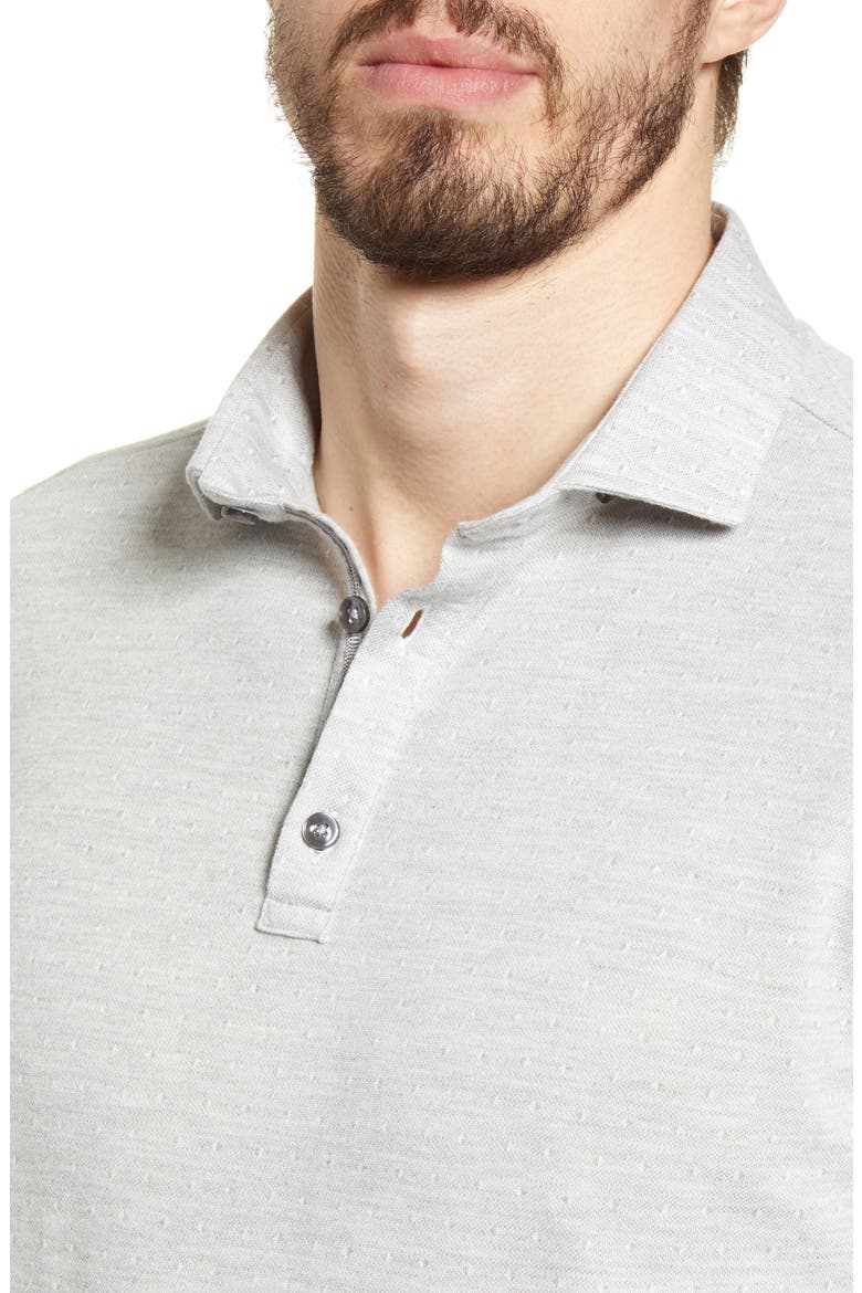 Jacquard Performance Polo, Alternate, color, WHITE