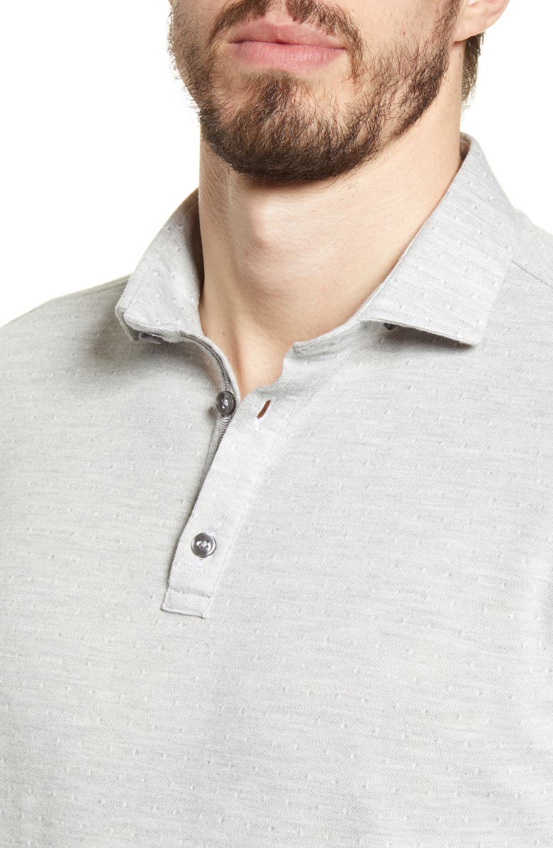 Stone Rose Jacquard Performance Polo, Alternate, color, 