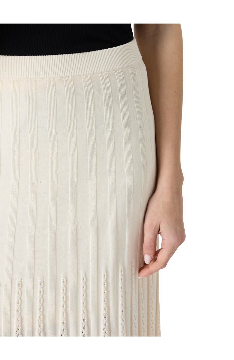 GERARD DAREL Jocelyna Ribbed Knit Midi Skirt, Alternate, color, Ecru