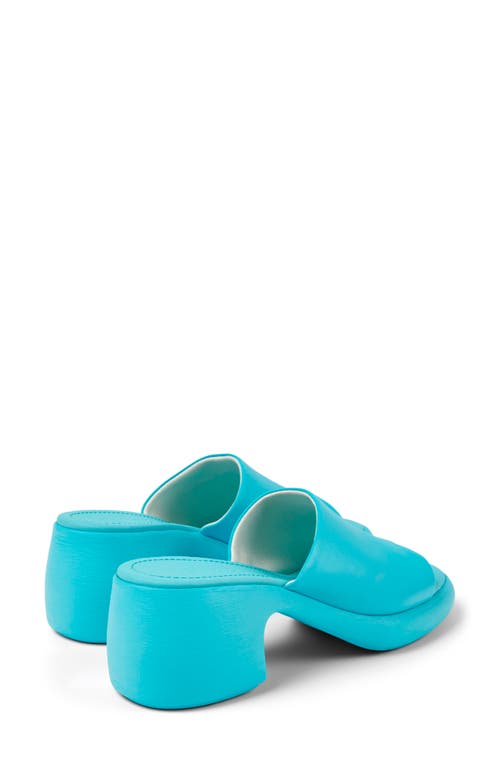 Shop Camper Thelma Platform Slide Sandal In Turquiose Aqua