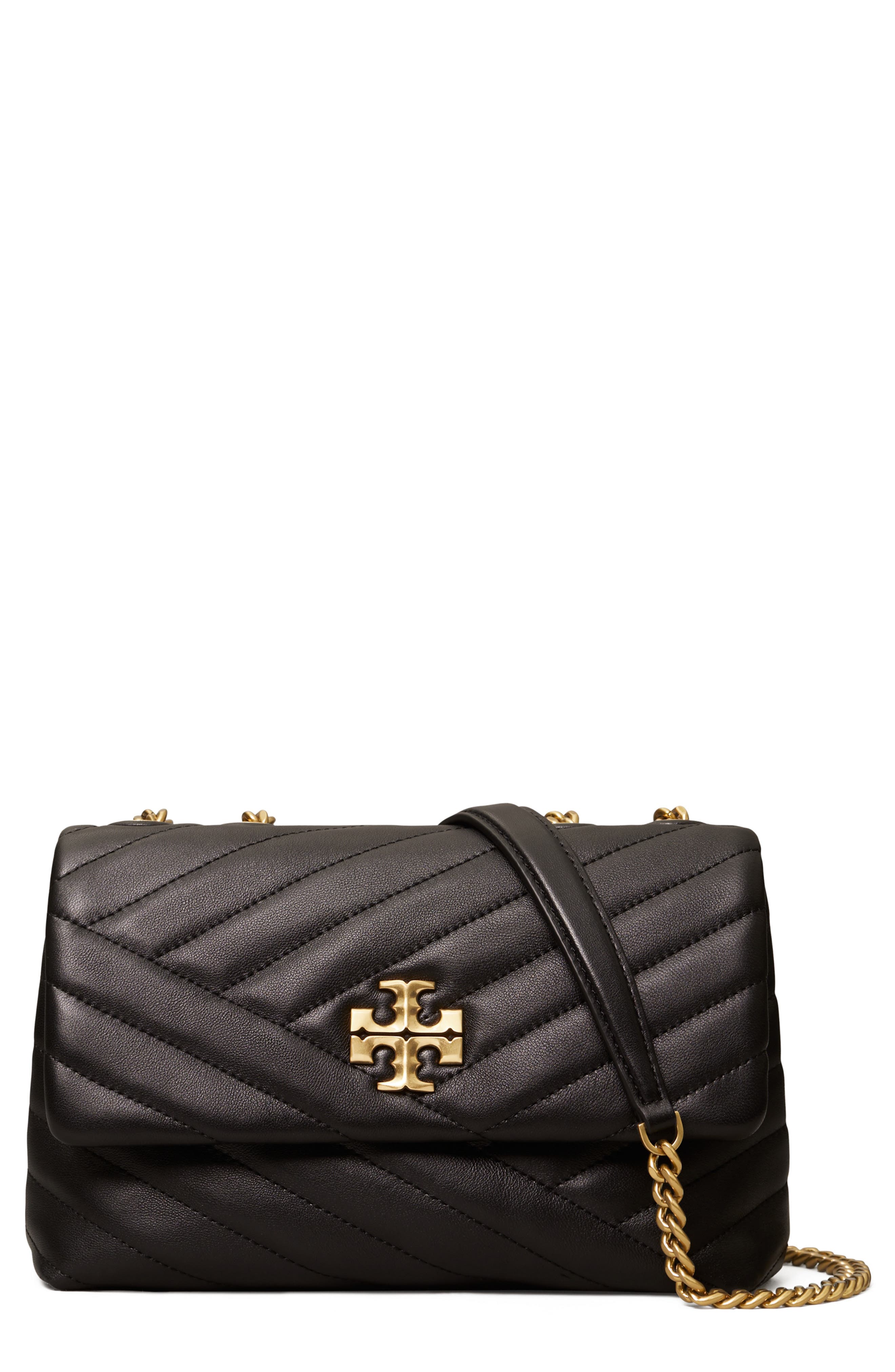 Tory Burch Kira Chevron Quilted Small Convertible Leather Crossbody Bag, Main, color, 