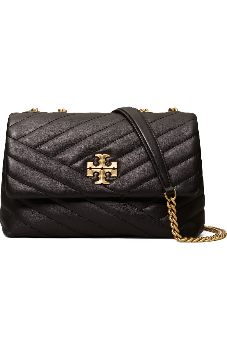 Tory Burch Kira Chevron Quilted Small Convertible Leather Crossbody Bag, Main, color,