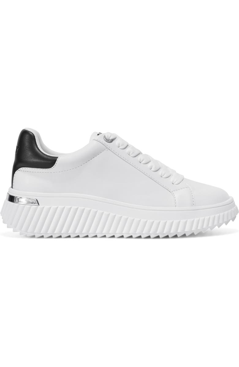DKNY Lobeco Platform Sneaker, Alternate, color, White/ Black