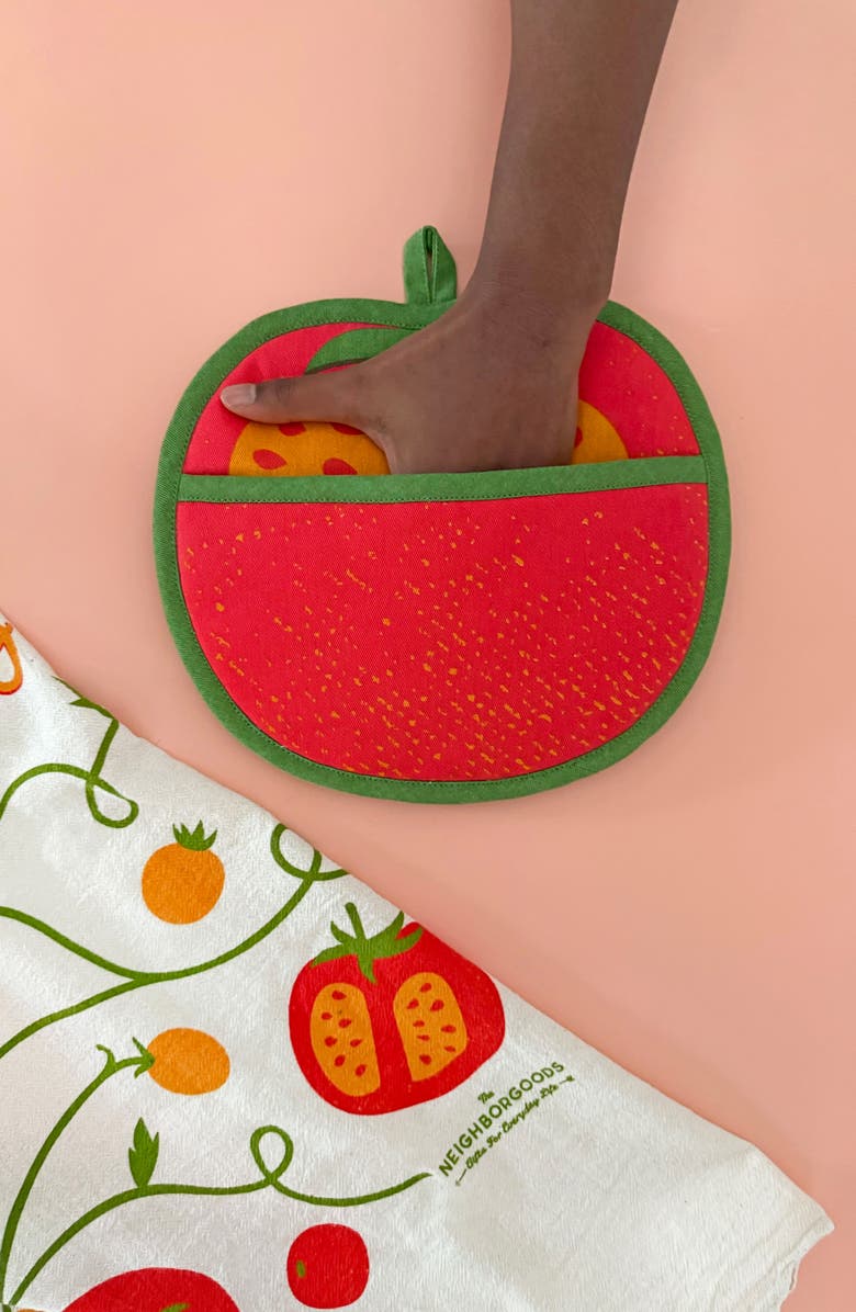 The Neighborgoods Tomato Potholder, Alternate, color, 