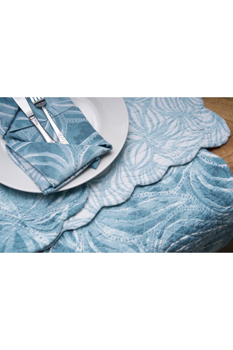 Azzurra Marine Coastal Reversible Table Runner 14" x 51", Alternate, color, Blue