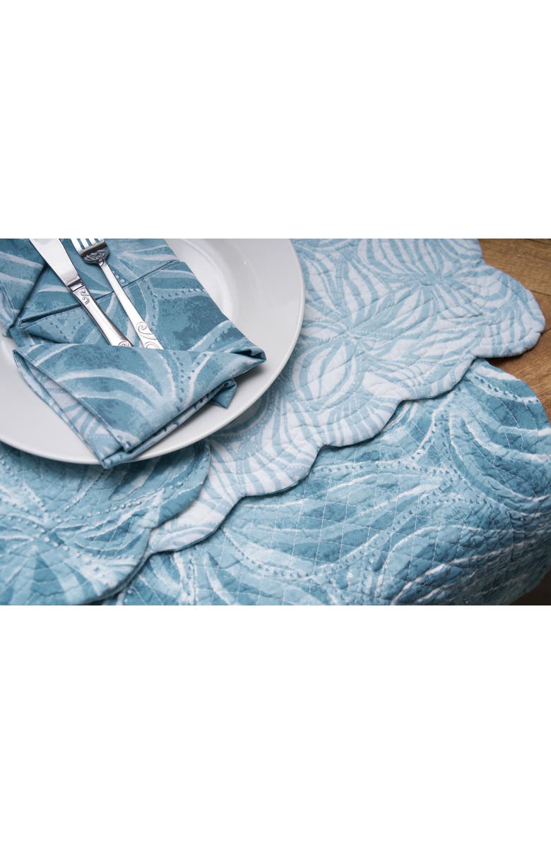 C&F Home Azzurra Marine Coastal Reversible Table Runner 14" x 51", Alternate, color, Blue