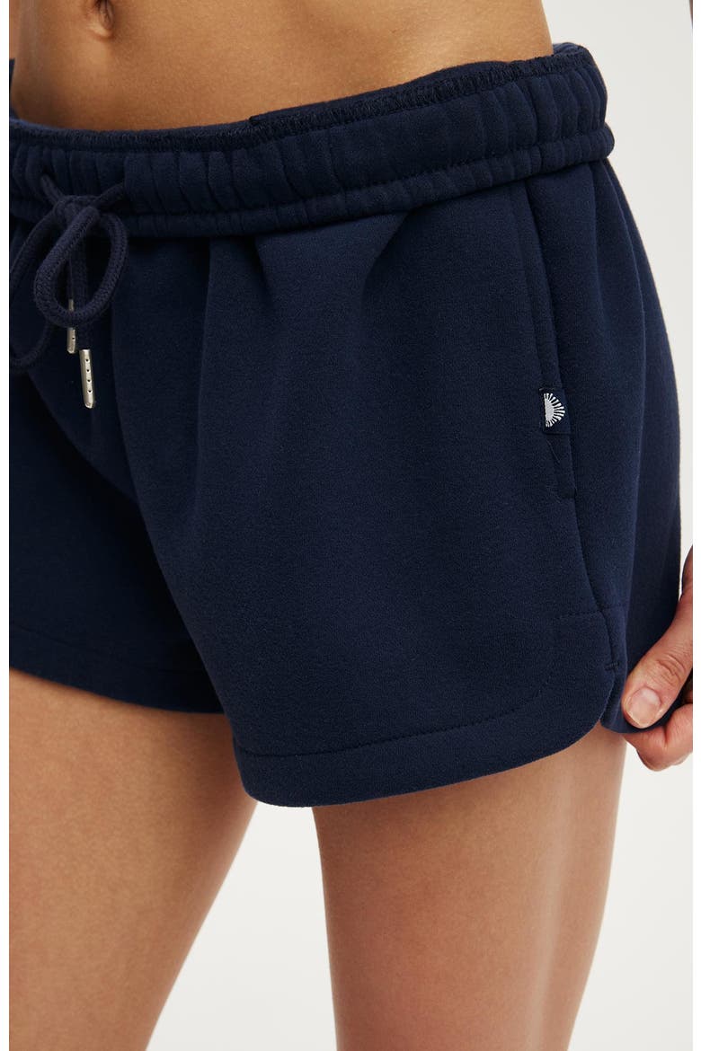 Women's Active Plush Classic Mini Short, Main, color, Prep Sport Navy