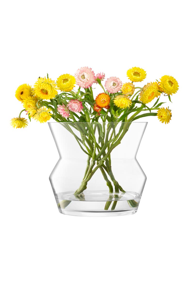Sculpt Glass Lantern/Vase, Alternate, color, CLEAR