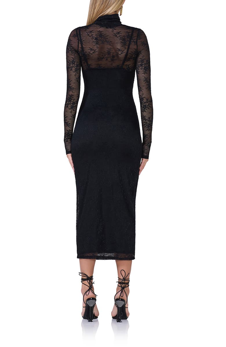 AFRM Shailene Long Sleeve Turtleneck Lace Dress, Alternate, color,
