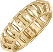 Bony Levy 14K Gold Caged Wide Ring