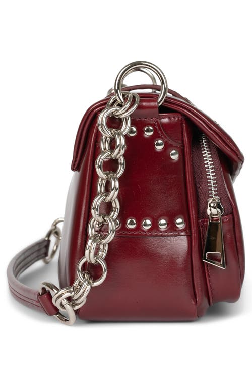 Jeffrey Campbell Night Out Leather Shoulder Bag In Burgundy