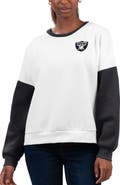 G-III 4HER BY CARL BANKS Women's G-III 4Her by Carl Banks White Las Vegas Raiders A-Game Pullover Sweatshirt