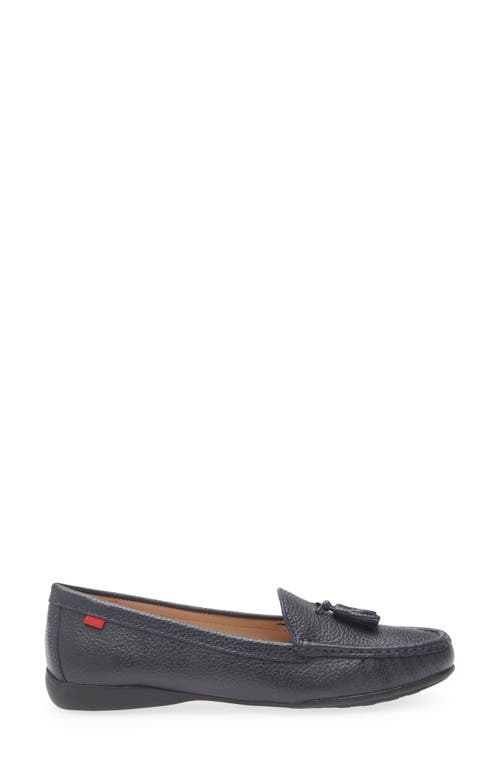 Marc Joseph New York Riviera Tassel Loafer In Navy Grainy