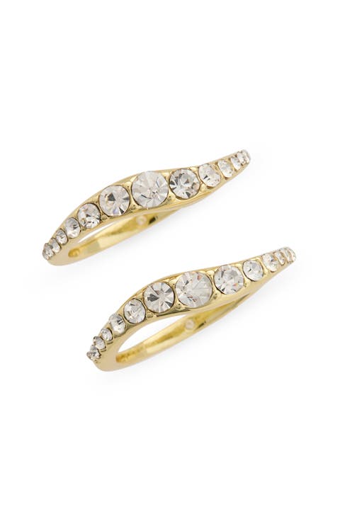 2-Piece Stackable Wavy Ring Set