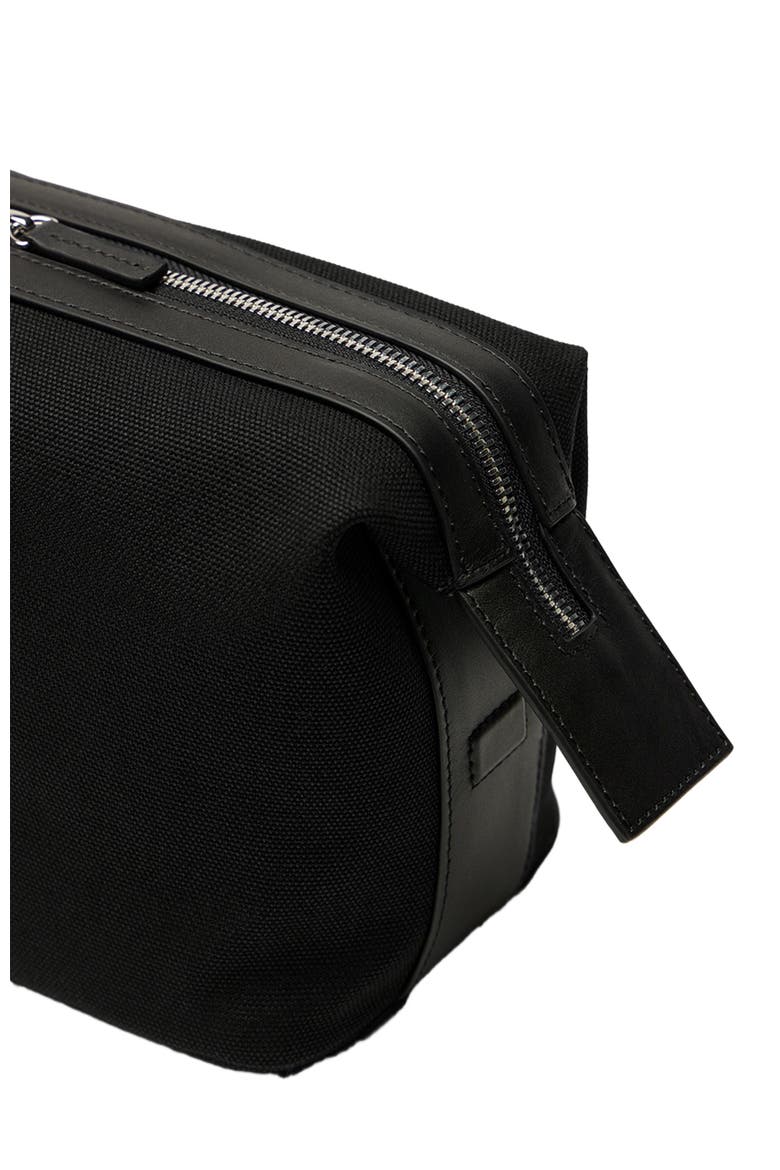 Kenyatta Organic Cotton Canvas Toiletry Bag, Alternate, color, Black