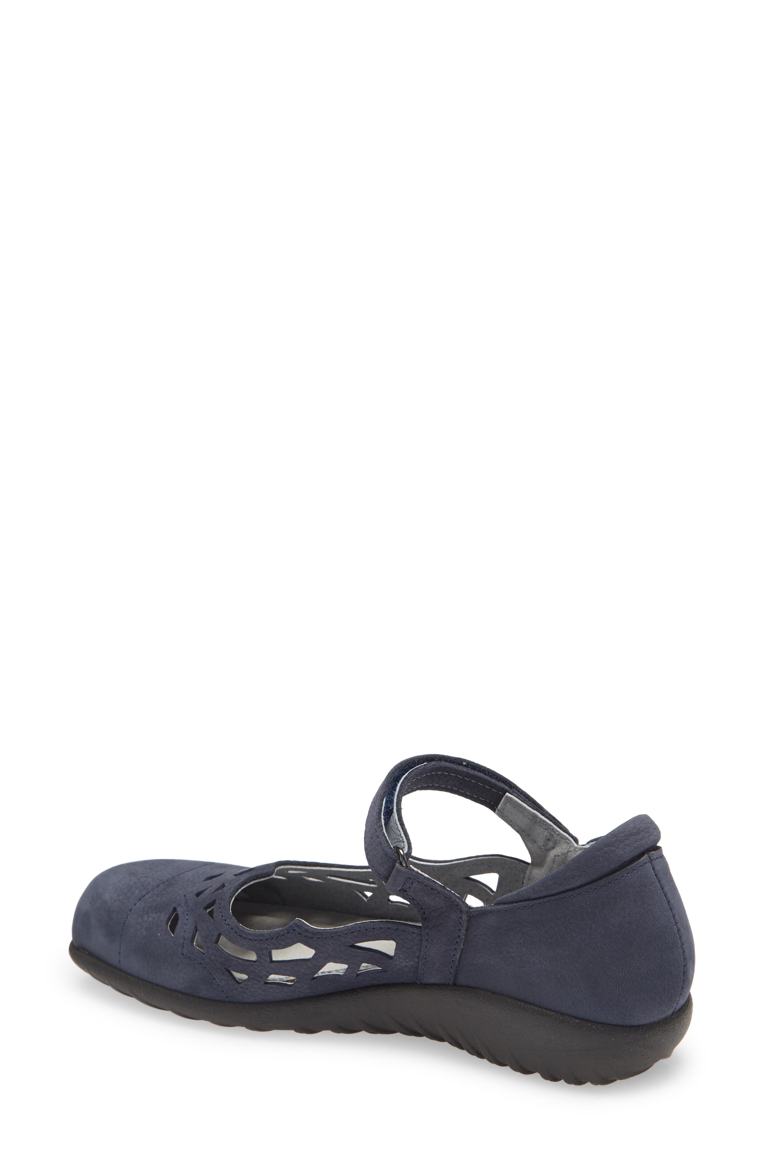 Agathis Mary Jane Flat, Alternate, color, NAVY VELVET NUBUCK LEATHER