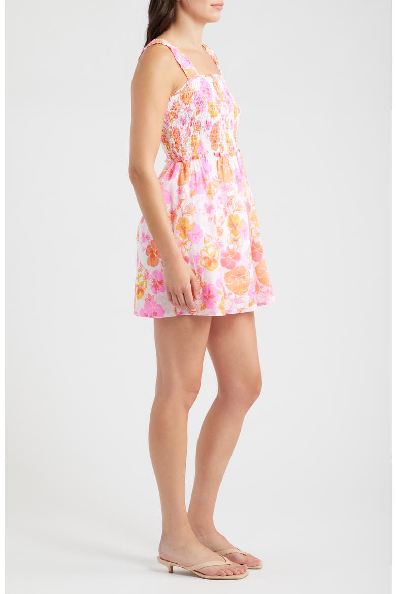 Hadly Skirted Romper, Alternate, color, RESORT WHITE PANSY FANSY