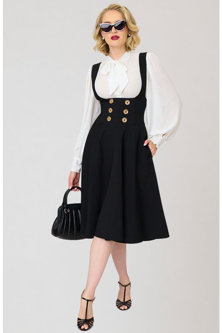 Unique Vintage Corset Pinafore Skirt (Women)