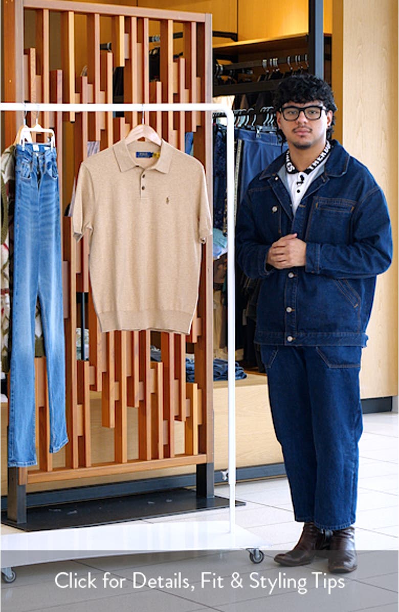 Short Sleeve Cotton Polo Sweater, sales video thumbnail