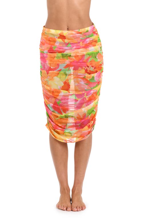 Sunshine 79 Utopia Ruched Convertible Cover-up Skirt In Multi