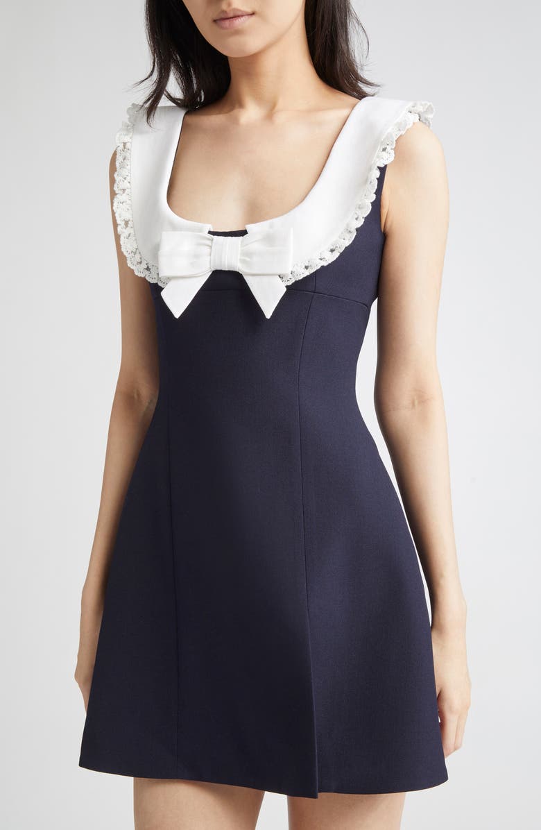 chinese dress ladies SHUSHU/TONG: Women's Lace Flare Sleeve Dress (White)