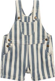 Rylee + Cru Stripe Denim Shortalls