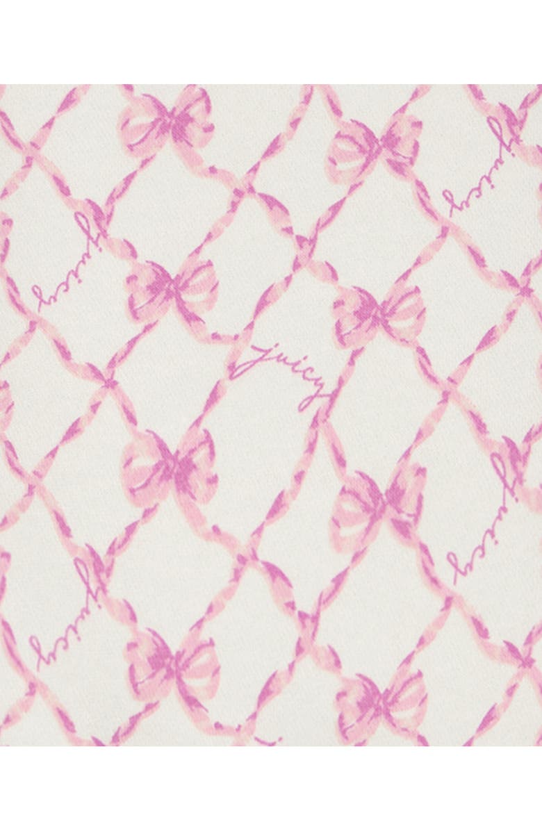 Juicy Couture Bow Print Sweatshirt, T-Shirt & Pants Set, Alternate, color, 