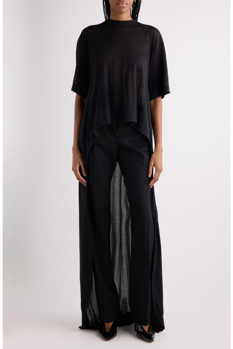 Crop Train T-Shirt, Main, color, BLACK