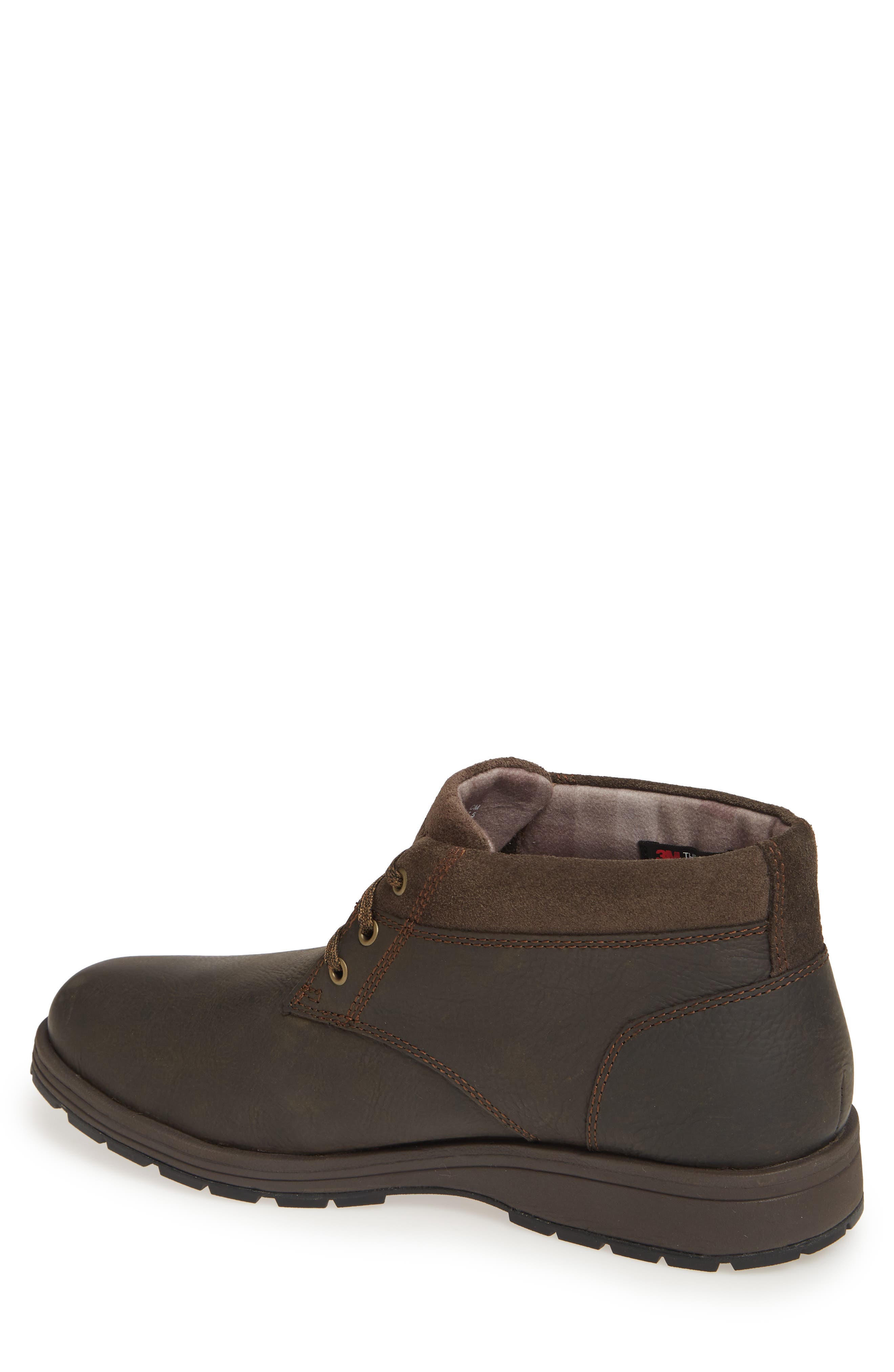 Hush Puppies Beauceron Short Ice Chukka Boot, Alternate, color, DARK BROWN WP LEATHER