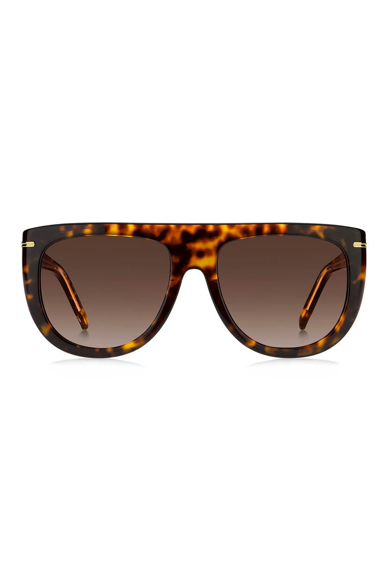 56mm Gradient Navigator Sunglasses, Main, color, HAVANA