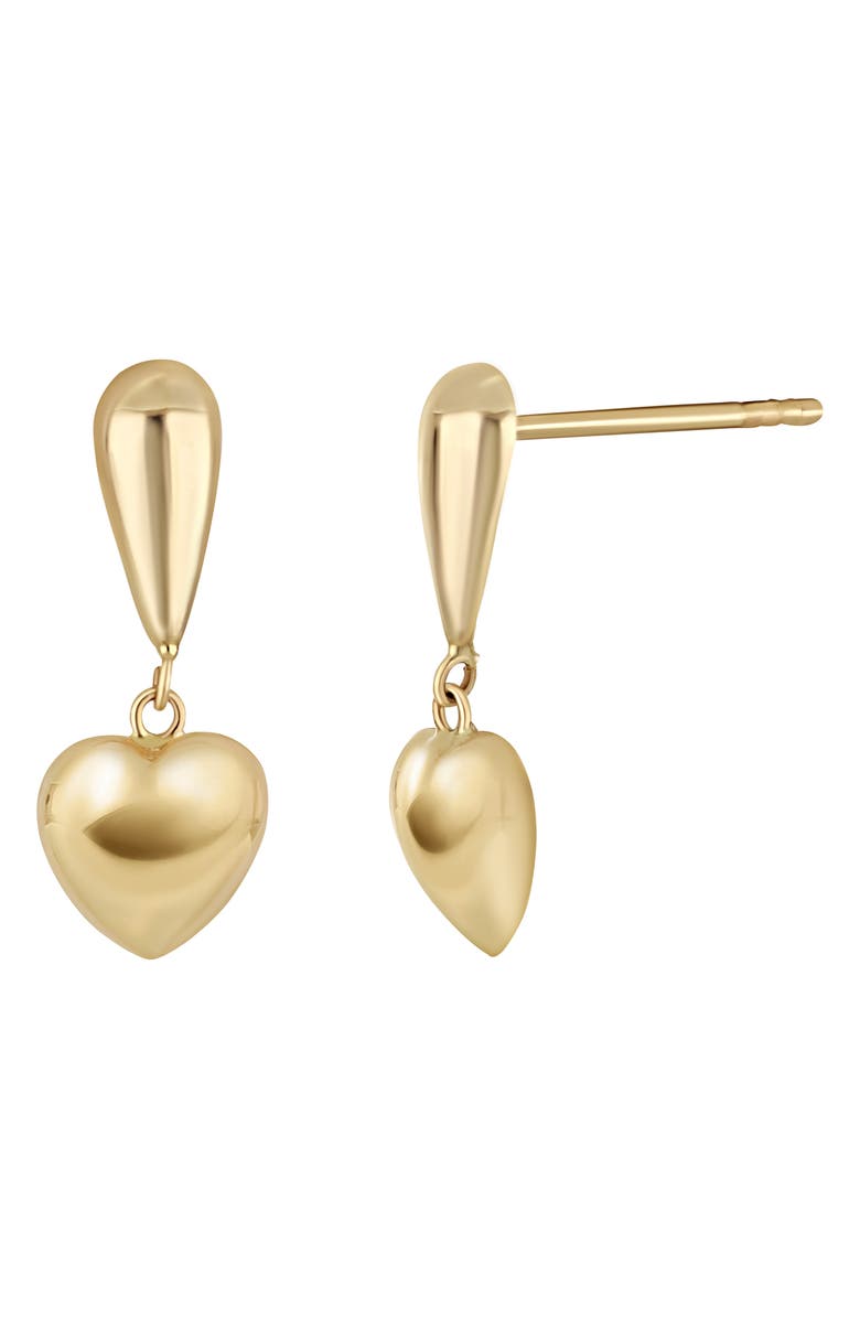 Bony Levy 14K Gold Heart Drop Earrings, Main, color, 14Ky