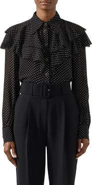 LK Bennett Margaux Ruffle Shirt
