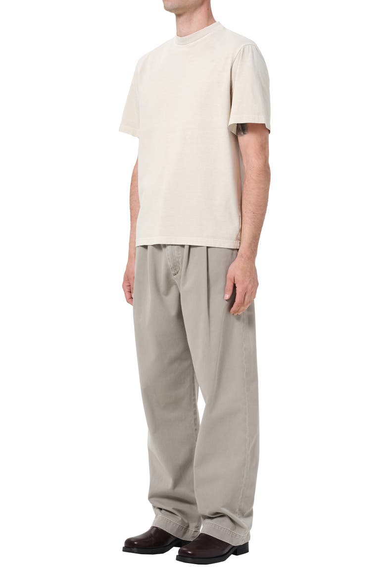 Asha Oversize Mock Neck T-Shirt, Alternate, color, BROWN RICE BEI